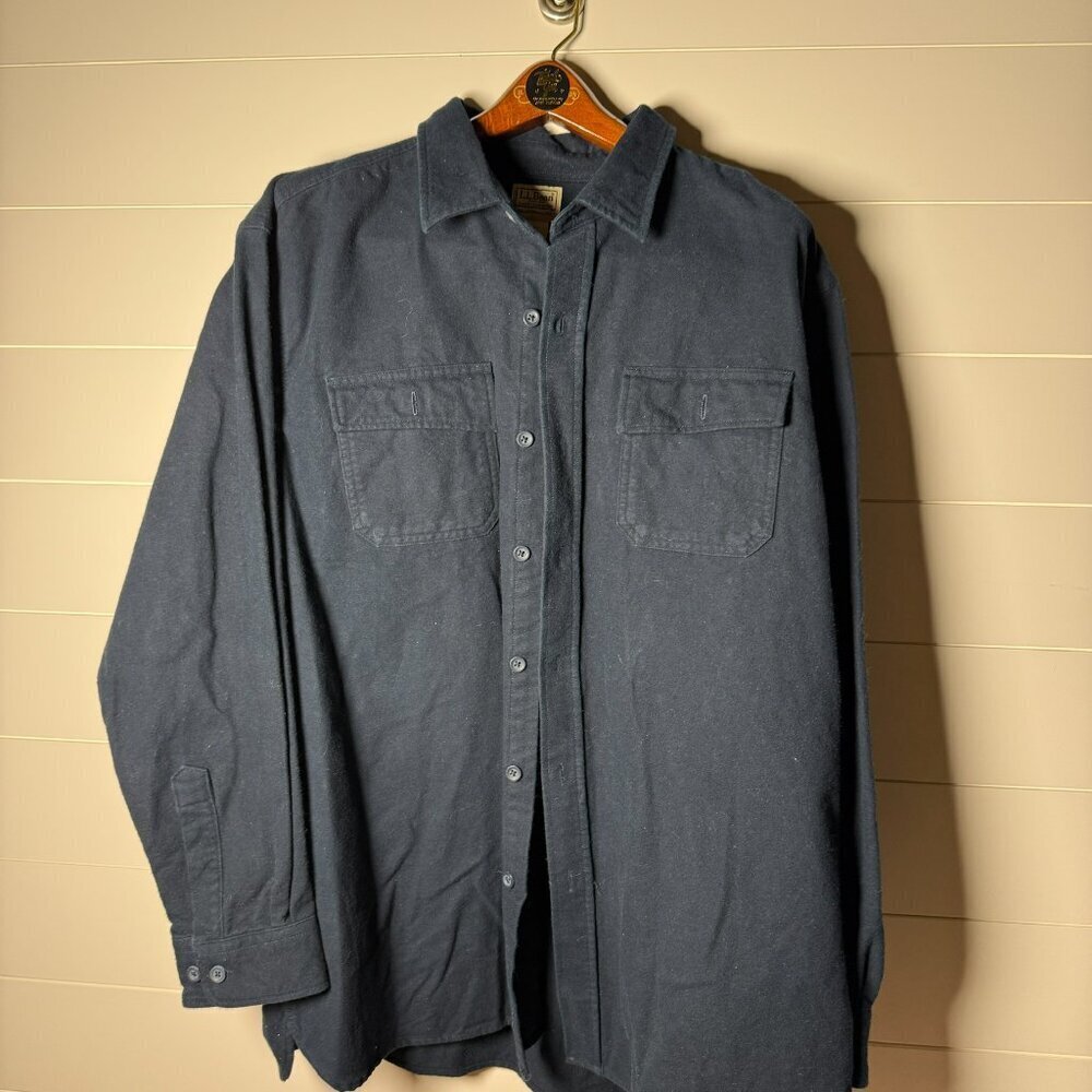 LL Bean Chamois Shirt Mens XXL Reg Traditional Fit Outdoors Durable Rugged